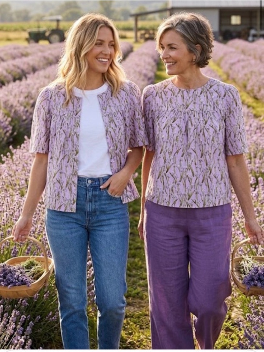 HAPPY NATURE IRIS COTTON TOP size L